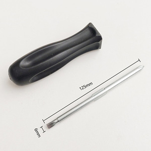 Tournevis double usage Ph2 Sl6 50 mm, manche noir magnétique, acier au vanadium, norme métrique, outil monocolore - Product Image 1