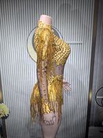 2026 Haut de gamme Body à franges et strass pour femme, justaucorps en cristal, tenue de performance pour boîte de nuit, bal de promo, soirée, danse et scène