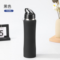 Gourde isotherme portable en acier inoxydable 304 avec paille, design taille fine, pour activités de plein air, alpinisme et usage domestique