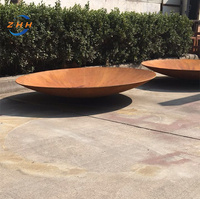 Brasero de foyer en métal rouillé de haute qualité en acier Corten/à la mode et beau