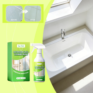 Jue Fish 120ml Agent Nettoyant pour Salle de Bain, Vitres, <span class=keywords><strong>Carrelage</strong></span>, Baignoire, Robinet, Douche – Spray Anti-Taches et Anti-Calcaire - Product Image 1