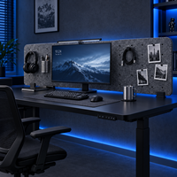 Cloison de bureau multifonctionnelle en feutre PET approuvée ISO BSCI, écran acoustique d'intimité, solutions de conception personnalisées