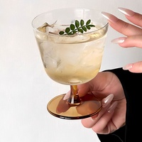Verres à cocktail fins en cristal, personnalisables, de qualité alimentaire, pour la cuisine, vente en gros, style moderne