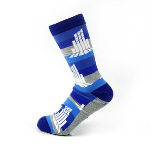 Uron Vente en gros Hommes Femmes Logo personnalisé Chaussettes en coton Nouvelle mode Couleur unie Chaussettes Crew - Product Image 2