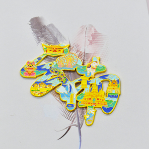 Imán de nevera de aleación personalizado con diseño de dibujos animados 2D 3D, ecológico, troquelado, chapado, regalo promocional para turistas y ciudades - Product Image 4