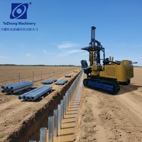 Compacteur hydraulique photovoltaïque pour projets solaires, ponceuse de pieux, moteur de forage et de vissage haute efficacité