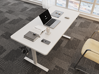 Table de bureau électrique ergonomique à hauteur réglable, à moteur unique, pour postes de travail assis-debout, idéale pour les espaces de bureau - Vente chaude