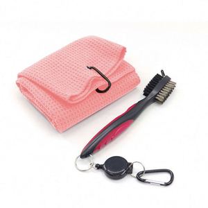 Serviette de golf personnalisée super absorbante brodée avec logo sur mesure - Product Image 4