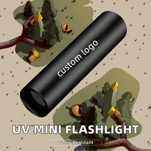 Taşınabilir Mini şarj edilebilir USB-ücretli alüminyum alaşımlı UV LED el feneri 365 nm ultraviyole Blacklight lamba su geçirmez meşale - Product Image 2