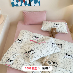 Milk Fleece Duvet Cover Printed Cartoon Winter Warm Home Use 300g 500g Machine Washable Grade A - Product Image 5