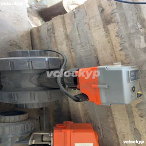 A <b>Set</b> of Electric Ball Valve Actuators, Model B3S,TCR-05N,AC220V, Power 60W, <b>Torque</b> 50N.m,IP67 Protection, Plastic Metal Materia - Product Image 2