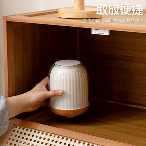 Estante para guardar refrigerios, cesta de almacenamiento de varios niveles para piso, cesta de almacenamiento debajo de la mesa para libros de la sala de estar y ropa sucia. - Product Image 4