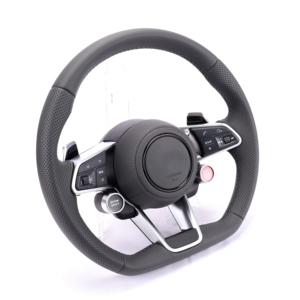 Volante Multifuncional de Cuero Modificado para <span class=keywords><strong>Audi</strong></span> <span class=keywords><strong>A1</strong></span> A3 A4 A5 A6 A7 A8 Q3 Q5 Q7 RS5 Serie <span class=keywords><strong>2015</strong></span>, Actualización para B9 A6 C8 A3 - Product Image 6