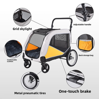 Chariot de transport pour animaux de compagnie à 4 roues de haute qualité, avec motif animalier tendance, pour chats et chiens, idéal pour les voyages en extérieur