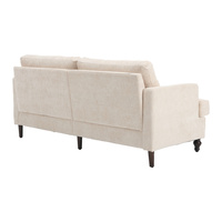 Canapé causeuse en tissu chenille moderne du milieu du siècle canapé rembourré 2 places canapé moderne pour salon canapé pieds en bois pour chambre