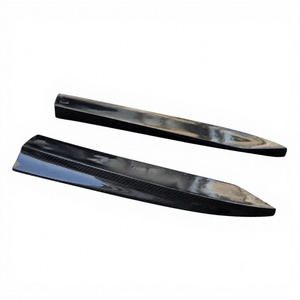 Diffuseur de pare-chocs arrière en fibre de carbone style PSM avec ailerons latéraux pour BMW F90 M5 G30 - Product Image 1