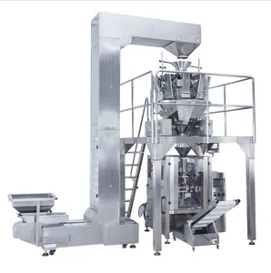 Máquina de embalaje Vertical de 10 cabezales para patatas fritas