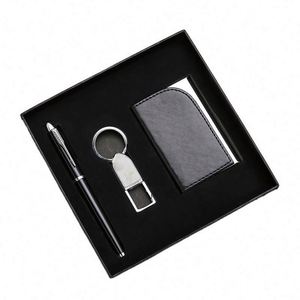 High Quality <b>Personalized</b> Ready to Ship Name Card Holder <b>Keychain</b> Pen for Wholesale Promotional Luxury Corporate Gift Set Items - Product Image 1