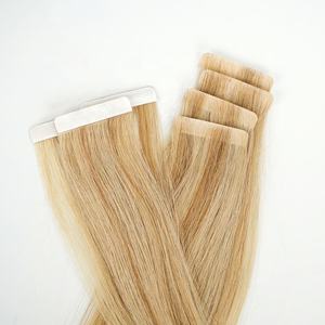 Extensiones de Cabello Ruso Remy de Grado Superior, Tejidas a Mano, Sin Costuras, con Cutícula Alineada, Doble Trama, Inyectadas con Cinta Adhesiva - Product Image 1