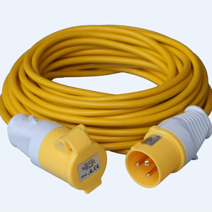 כבל מאריך תעשייתי 14 מטר, 110 וולט, עמיד במיוחד, עם תקע CEE <span class=keywords><strong>IEC</strong></span> וכבל PVC 1.5 מ\\\"מ, 16 אמפר - Product Image 1
