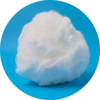 Fibre biocomposante PLA 2D 38 mm biodégradable pour le rembourrage