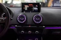 Lumière Ambiante Intérieure LED avec Contrôle d'Écran et Sorties d'Air Type Turbine, Convient pour Audi A3 S3 V8
