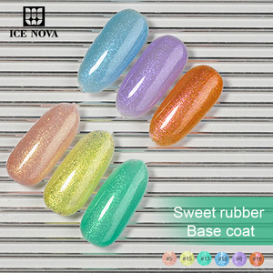 ICE <span class=keywords><strong>NOVA</strong></span> 2-en-1 capa Base de goma dulce botella UV Gel Polish 20 colores con brillo personalizable salón extender dar forma a las uñas - Product Image 4