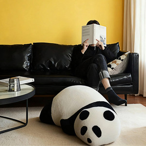 Sillón Moderno de Tela <span class=keywords><strong>Poo</strong></span>-<span class=keywords><strong>Poo</strong></span> Bear, Suave, para Apartamento, Centro Comercial, Dormitorio, Vestíbulo de Hotel, Sala de Estar, Ocio, Niños, Panda - Product Image 3