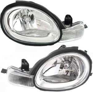 Ensemble de phares compatibles pour DODGE <span class=keywords><strong>Neon</strong></span> 2000-2002 (sans lunette) phare <span class=keywords><strong>halogène</strong></span>, côté conducteur et passager - Product Image 1