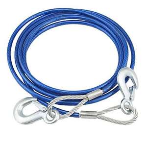 Cable de cuerda de remolque de coche de alambre de acero grueso de alta calidad personalizado para emergencia con ganchos para coche de pasajeros, camión - Product Image 1