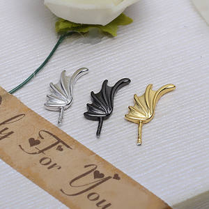 Accessoires en argent S925, petit diable, ailes de chauve-souris, baroque, DIY, polyvalent, plateau creux en perle extraterrestre, 4001 - Apprêts de bijouterie - Product Image 4