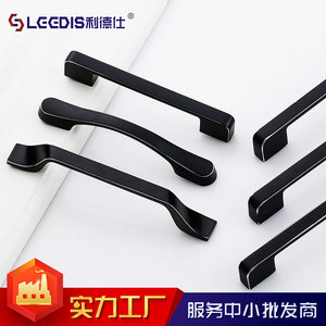 Lideshi Cabinet Handle 1288 2364A Black Bar Shape Durable Furniture Hardware - Product Image 4