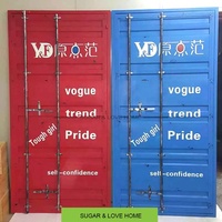 Porte de conteneur d'expédition pour mobilier industriel, porte de salle de bain en métal, porte battante simple, 210*90cm, service personnalisé, MOQ 1