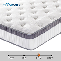Matelas hybride à ressorts ensachés en mousse à mémoire de forme Casper Nectar, format King Size, enroulable
