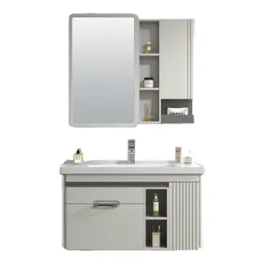 现代美式风格100厘米浴室家具橱柜