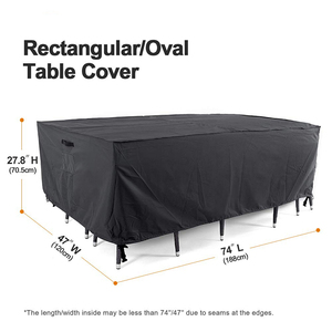 Couverture <span class=keywords><strong>de</strong></span> table <span class=keywords><strong>de</strong></span> meubles <span class=keywords><strong>d</strong></span>'extérieur <span class=keywords><strong>de</strong></span> pont <span class=keywords><strong>d</strong></span>'hiver robuste couvertures <span class=keywords><strong>de</strong></span> meubles <span class=keywords><strong>de</strong></span> patio rectangulaires imperméables - Product Image 2