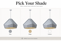 Lampe suspendue rectangulaire en feutre PET gris de style européen moderne, lumière LED blanc chaud, hauteur réglable, protection des yeux, CRI 90, garantie 5 ans