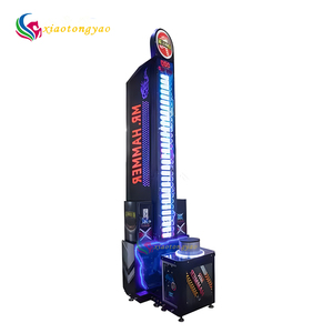 Machine de jeu d'arcade de boxe à monnayeur - Version anglaise adaptée aux enfants - Certifiée CE pour les centres de jeux - Nouveau King Hammer Gym Boxing - Product Image 1