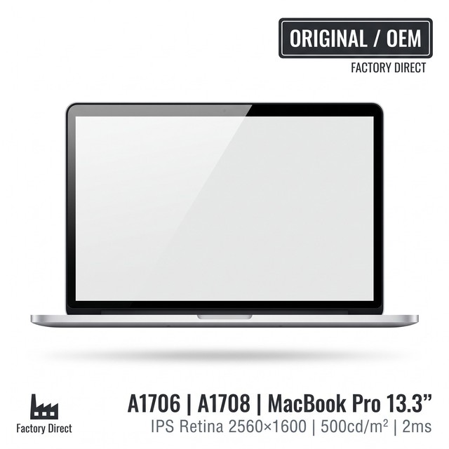 Original OEM Lap LCD Display Screen Assembly 13.3 Inch IPS Retina Replacement Panel for MacBook Pro A1706 A1708
