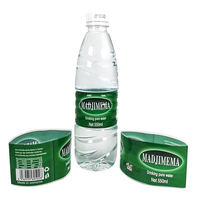Étiquettes adhésives en vinyle personnalisées avec logo imprimé, étanches, pour bouteilles d'eau, en gros, pour emballages de bouteilles d'eau