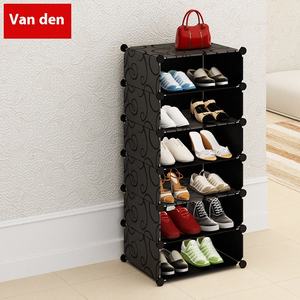 Fandeng noir Simple armoire à chaussures moderne porte en <span class=keywords><strong>plastique</strong></span> stockage multifonctionnel pour petits placards usine directe pour salon - Product Image 2