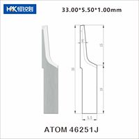 HRK ATOM Serie Wolframkarbid-Klinge Oszillierendes Schneidmesser für ATOM CNC-Schneidemaschine 46251J