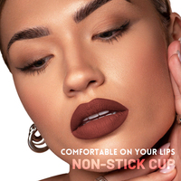 Échantillon Gratuit Rouge à Lèvres Mat Velouté Soie Personnalisé en Gros, Sans Cruauté Animale, Durable et Imperméable pour Maquillage Cosmétique