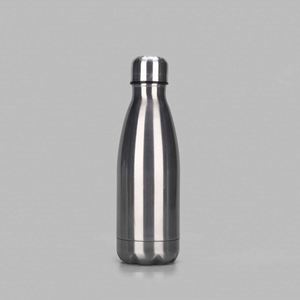 Stainless Steel Vacuum Insulated Water Bottle Double Wall Thermal <b>Flask</b> Travel Drinkware Minimalist Design White and Silver - Product Image 2