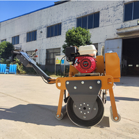 300kg 4Kw 15KN Mini compacteur d'asphalte à tambour unique petit compacteur de rouleau de route vibrant pour la construction à l'aide