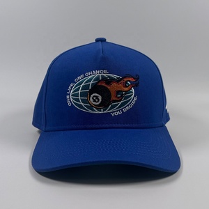 OEM alta corona di cotone colorato Unisex 5 pannello strutturato a tesa curva Snapback cappello personalizzato ricamo Design buffi cappellini da Baseball - Product Image 2