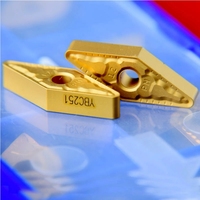 Inserto de Corte Cilíndrico para Torno, Cuchilla de Diamante de 35 Grados, VNMG160404-TC ZCC.CT para Proceso de Torneado