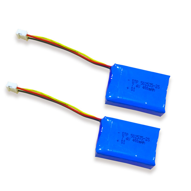 Pouch Lithium Ion Batteries 2S1P 502535 7.4V 400mAh 2s Lipo Battery 7.4v