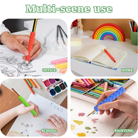 Manchons de crayon en silicone longs et élastiques, personnalisables avec logo et formes variées, pour une écriture ergonomique