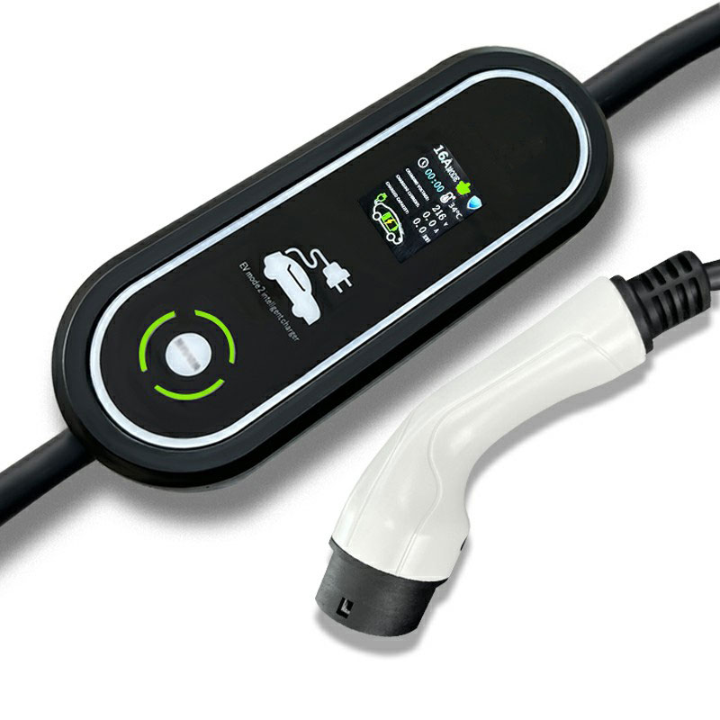 Carregador de carro elétrico portátil Tipo 2 32a 7kw Carregador de veículo elétrico portátil 250v Tpu Ac Ev para carro com Ce Fcc
